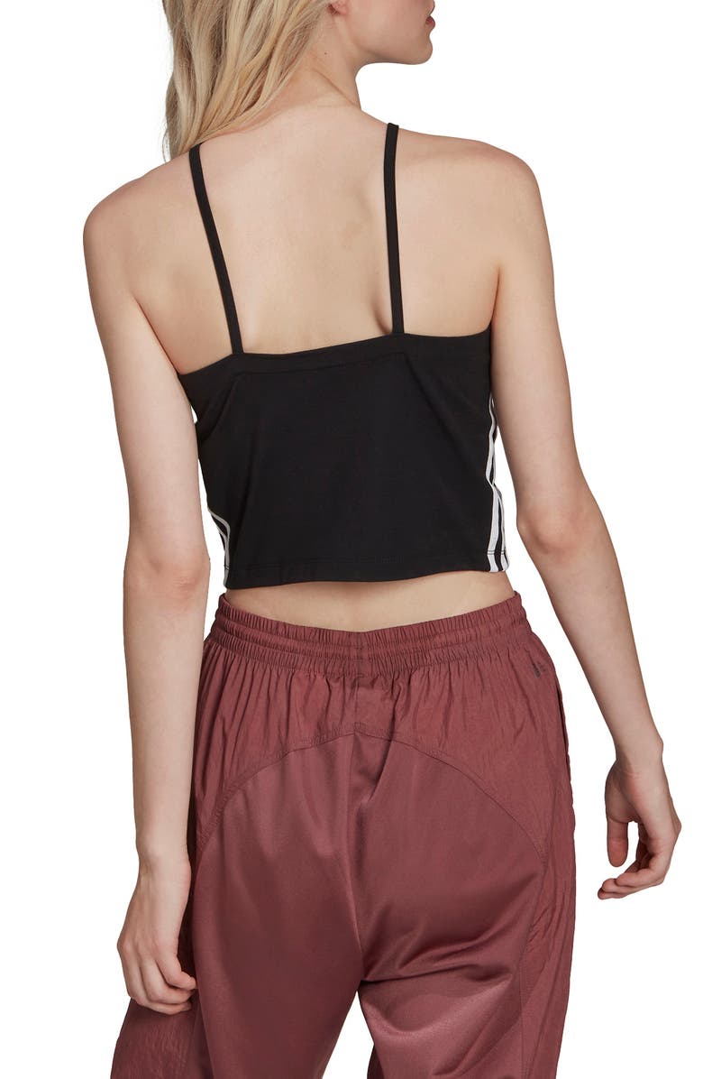 adidas Originals Halter Neck Crop Tank Top, Alternate, color, 