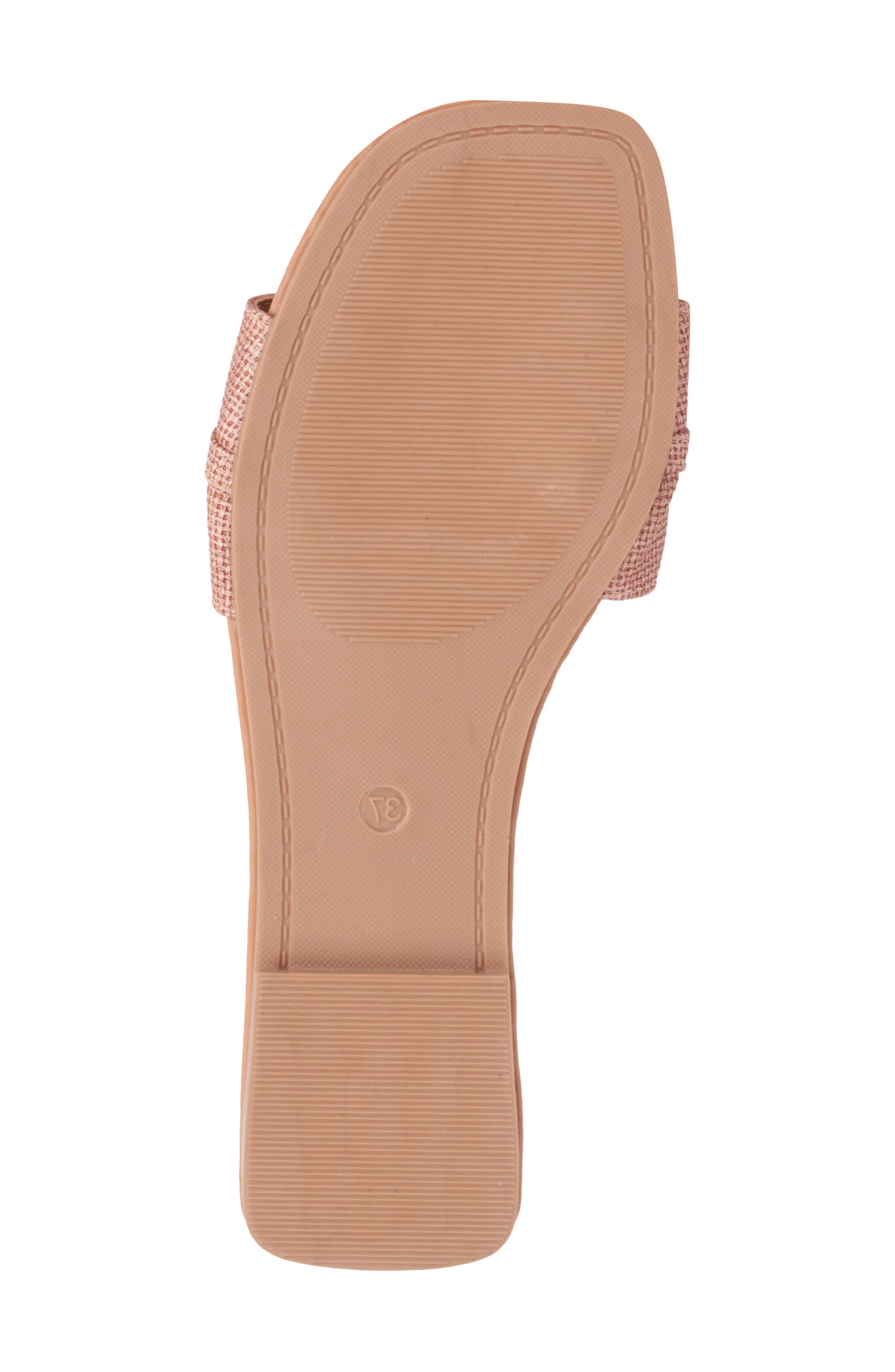 NEW YORK AND COMPANY Naia Slide Sandal, Alternate, color, Copper Linen Pu