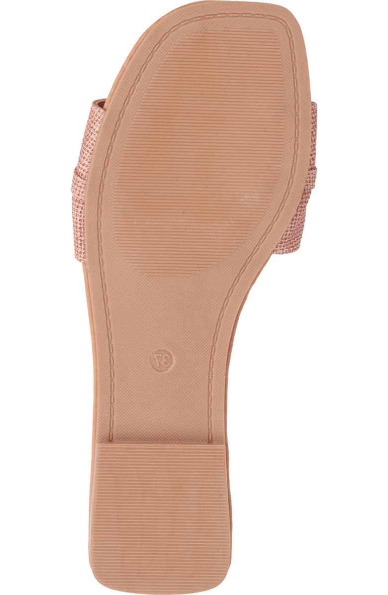 NEW YORK AND COMPANY Naia Slide Sandal, Alternate, color, Copper Linen Pu