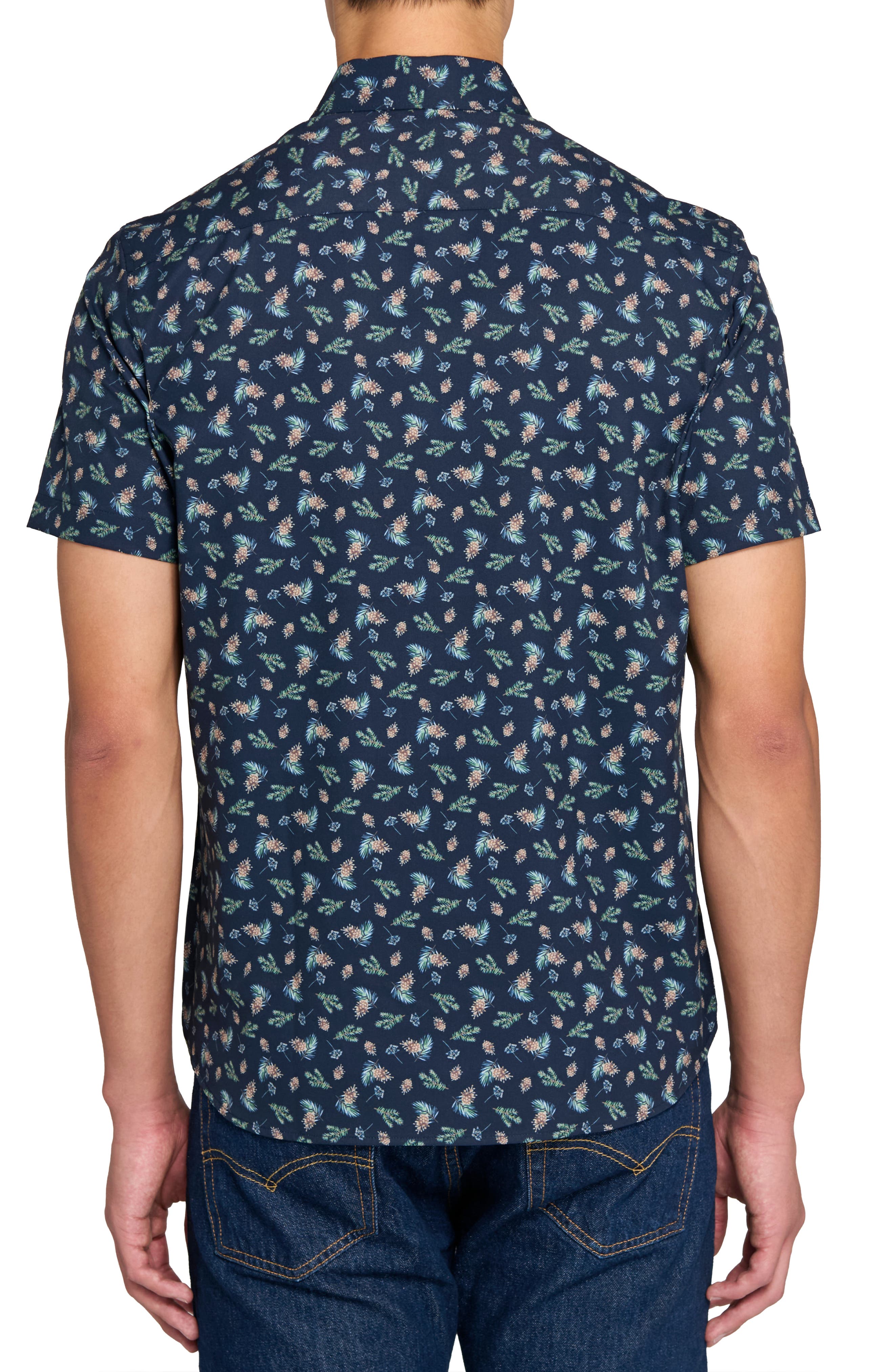 Pine Cone Woven Short Sleeve Basic - image 2