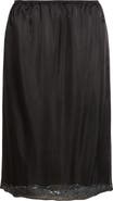 JULIE KEGELS Sidney Glitter Hem Sheer Silk Skirt