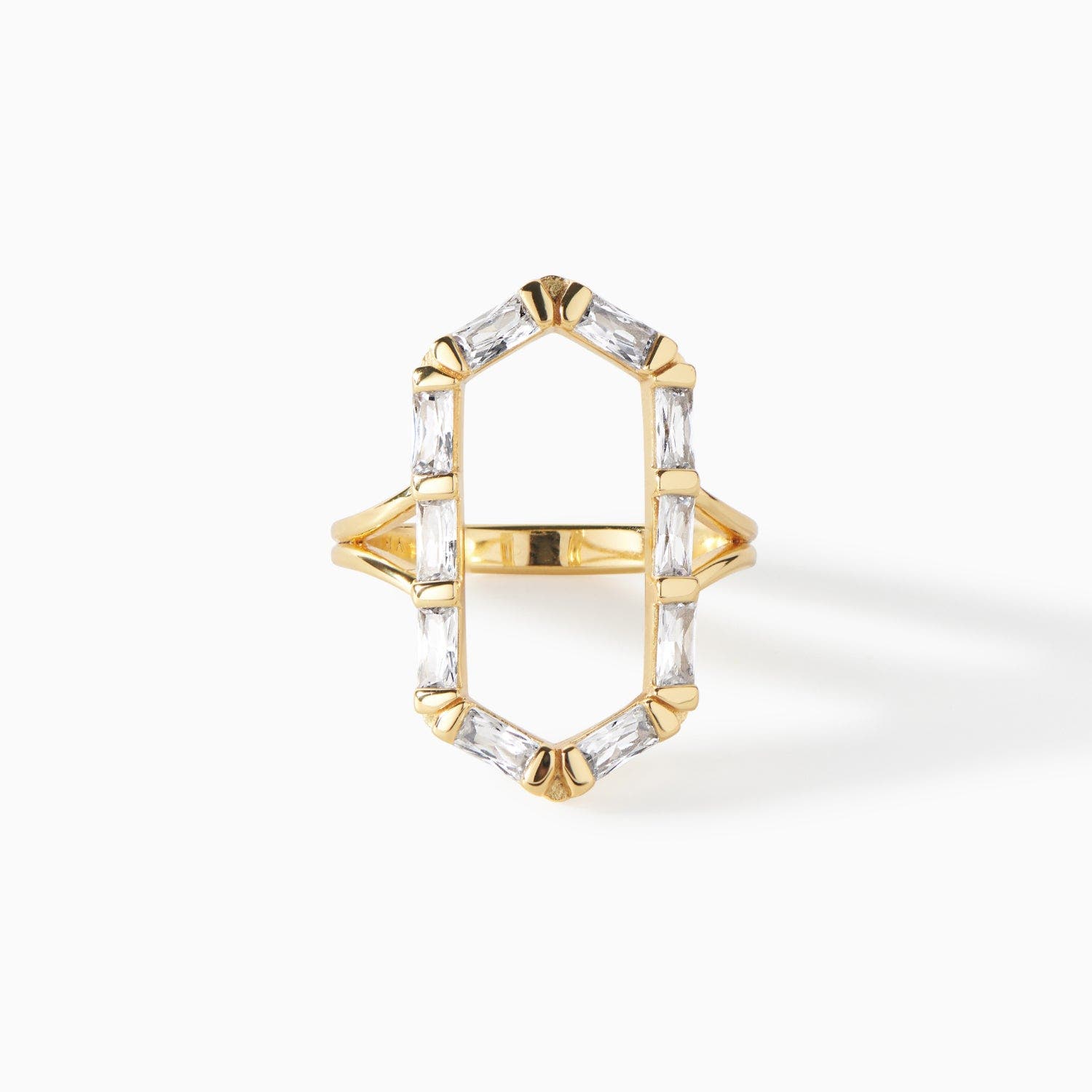 Gold/White CZ