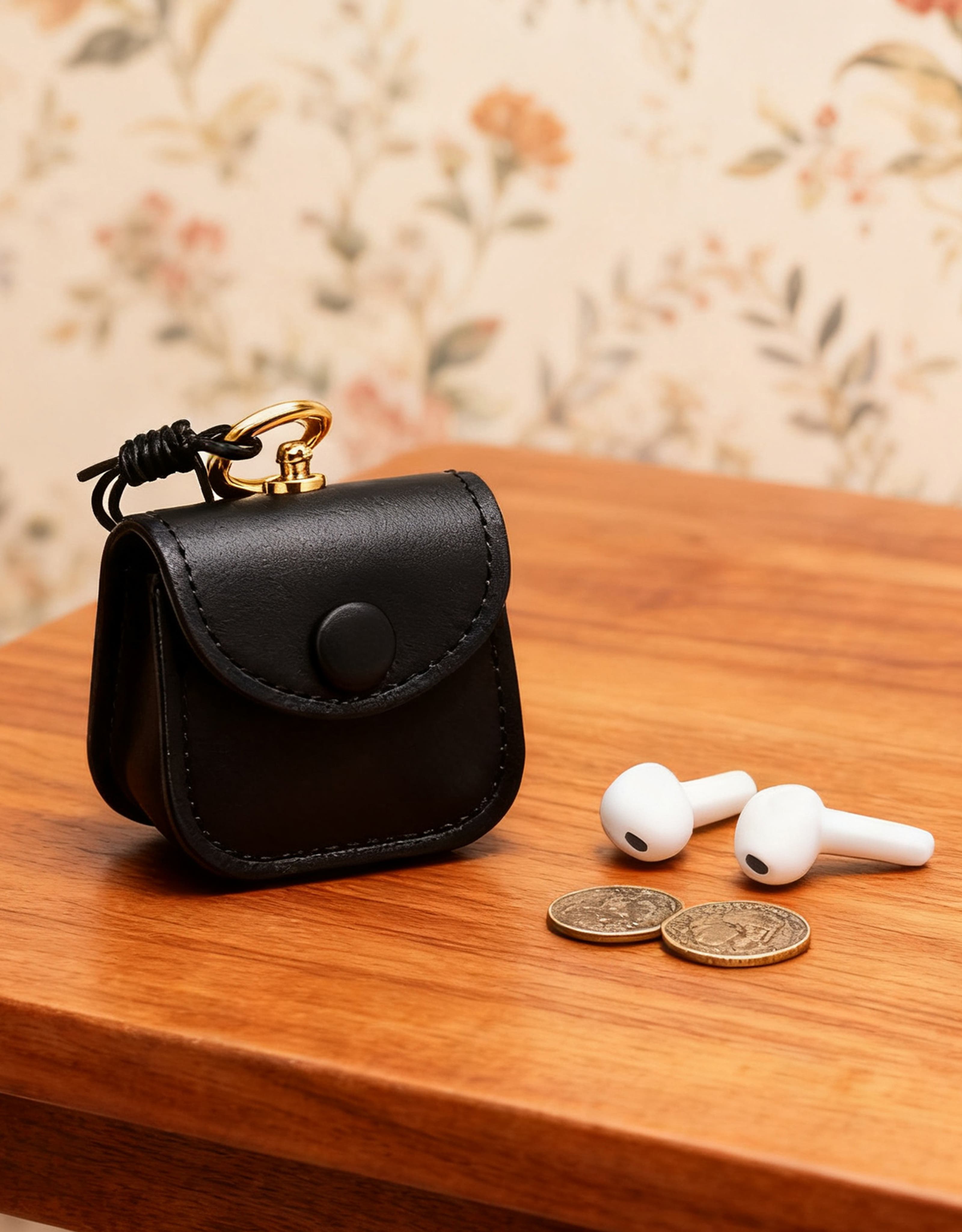 OLD TREND Toti Genuine Leather Mini Structured Charm, Alternate, color, Black