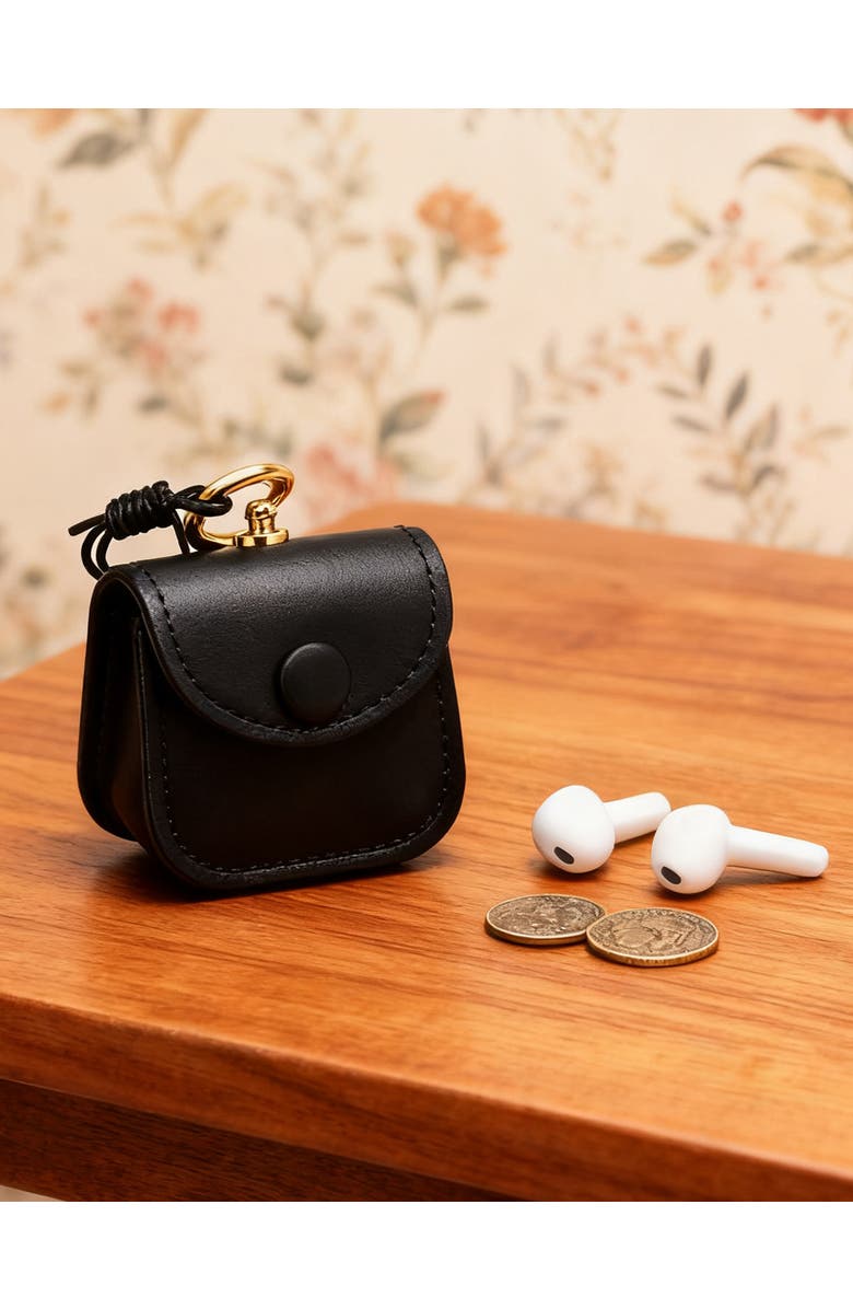 OLD TREND Toti Genuine Leather Mini Structured Charm, Alternate, color, Black