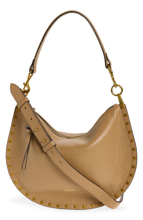 Oskan Soft Zipped Leather Crossbody Bag