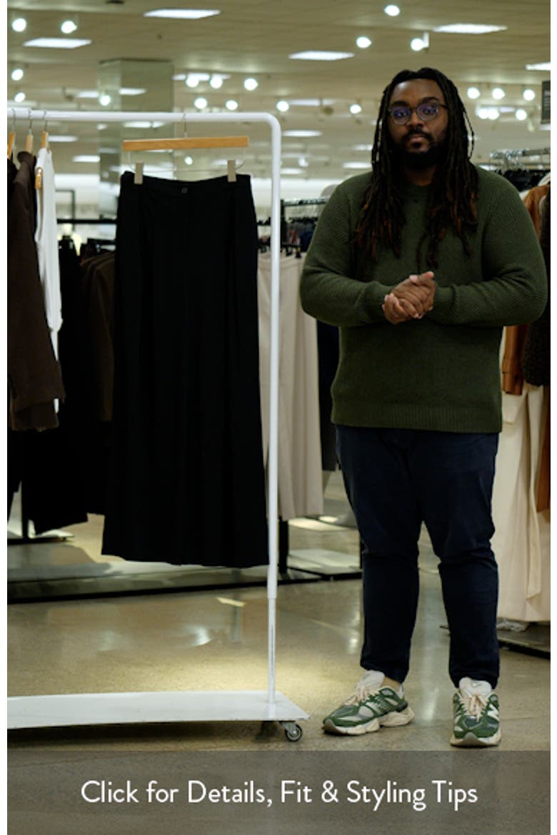 Pleated Wide Leg Knit Pants video