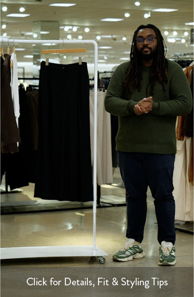 Pleated Wide Leg Knit Pants, sales video thumbnail