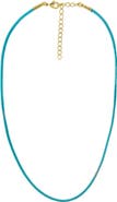 BY ADINA EDEN Colored Leather Rope Chain Choker Necklace