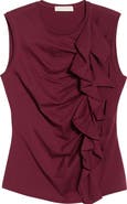 Ulla Johnson Clio Sleeveless Organic Cotton Ruched Top