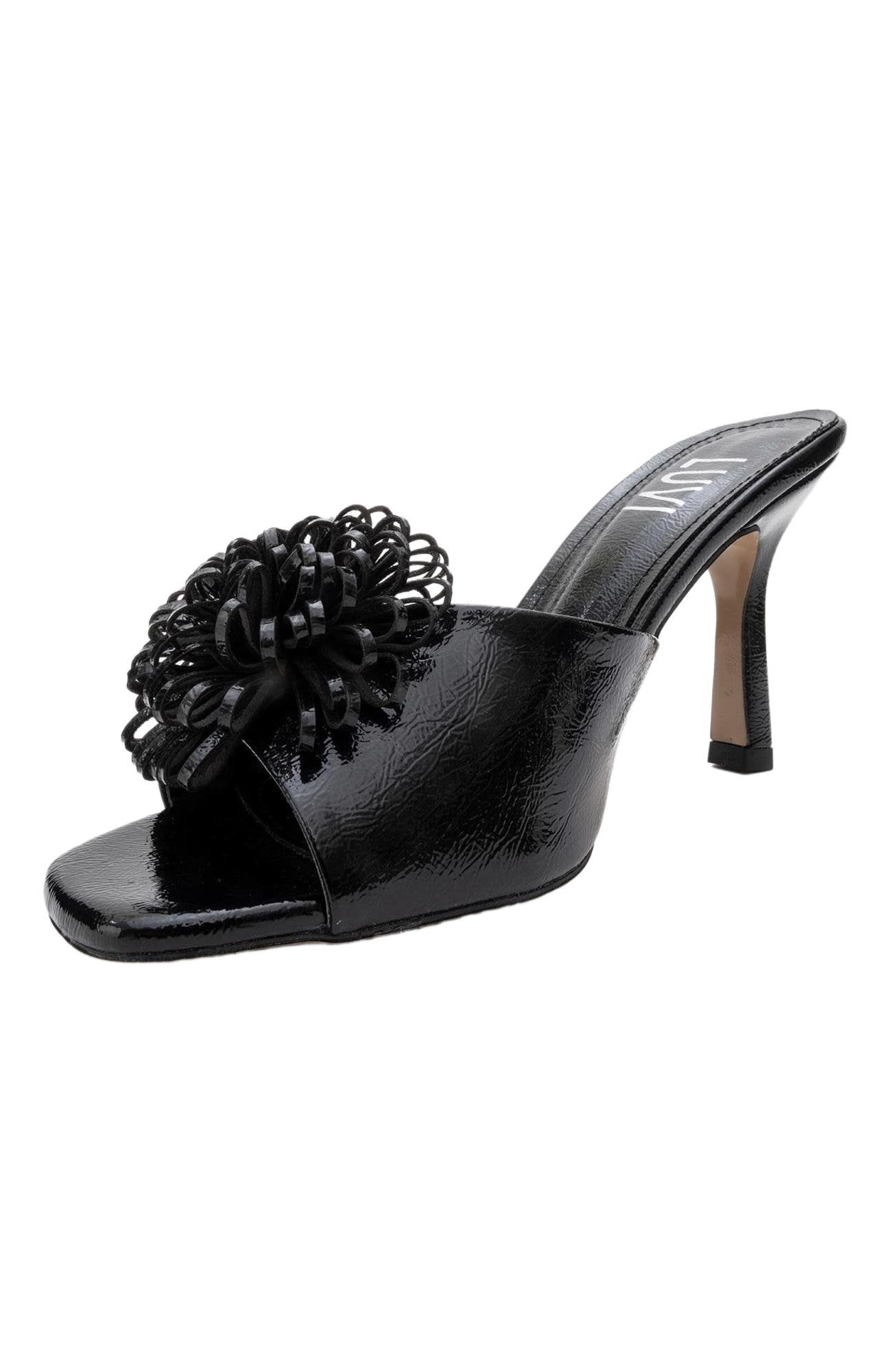 Prologue Shoes Shana Floral Stiletto Heel Mule, Alternate, color, 