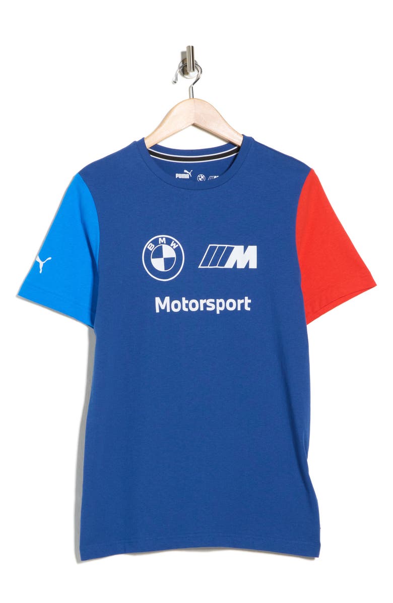 PUMA x BMW M Motorsport Essential Logo T-Shirt, Alternate, color, Pro Blue-Multi Color