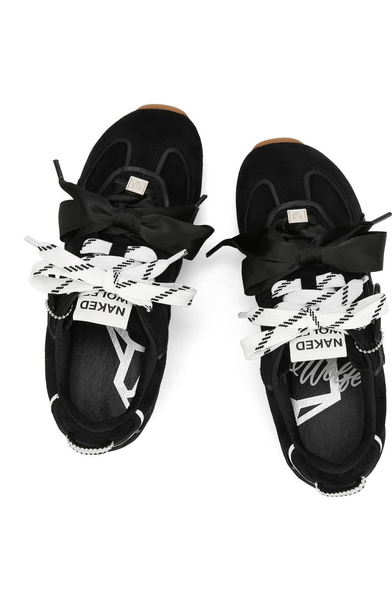 Naked Wolfe Adored Suede Sneaker, Alternate, color, Black