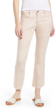 AG Jodi Pinstripe High Waist Crop Flare Jeans