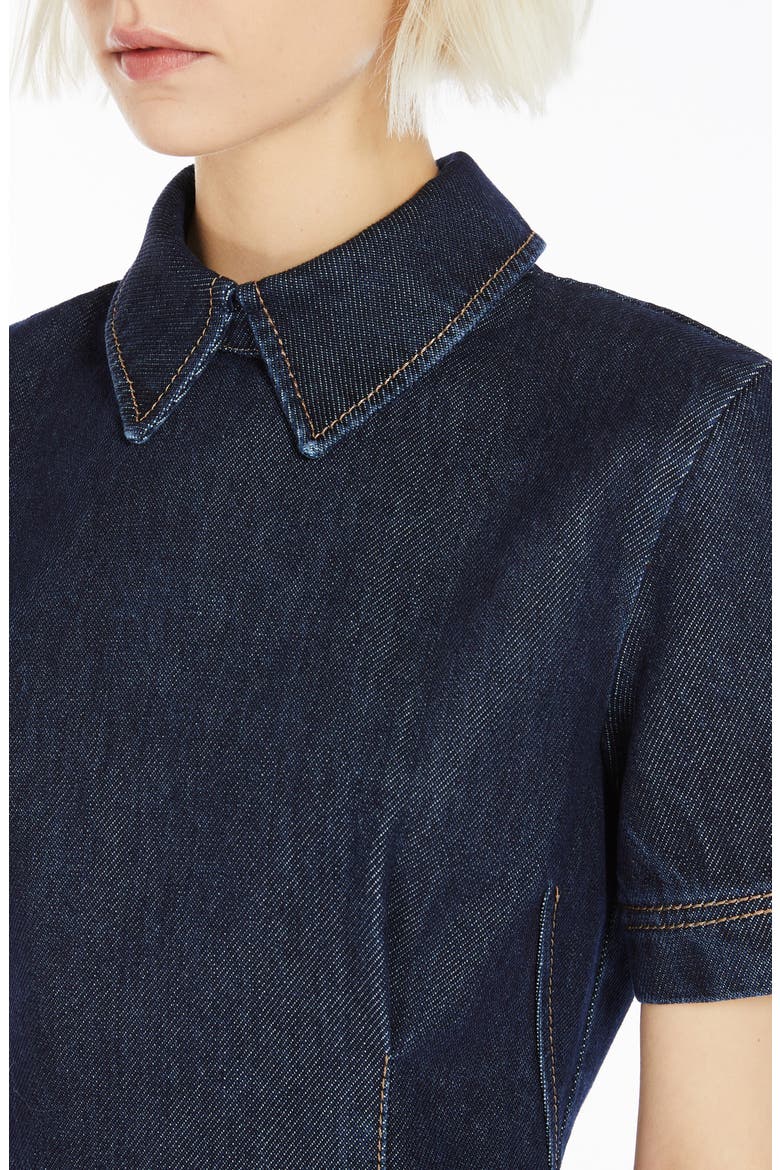 Douglas Short Sleeve Denim Minidress, Alternate, color, MIDNIGHT BLUE