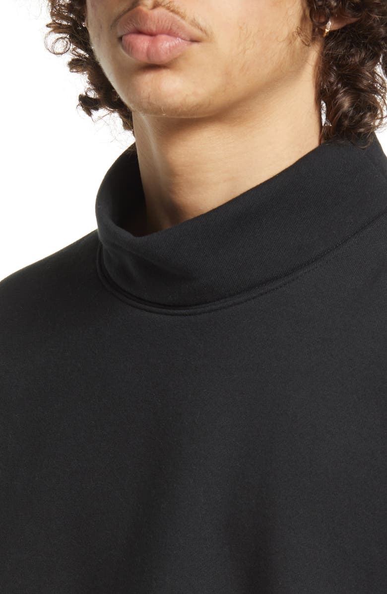 Fear of God Essentials Relaxed Mock Neck Sweatshirt, Alternate, color, 