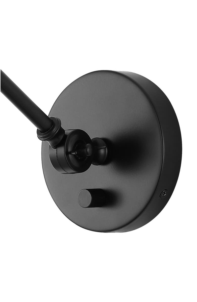 JONATHAN Y Cowie 8" Iron/Glass Adjustable LED Wall Sconce, Alternate, color, Oil Rubbed Bronze