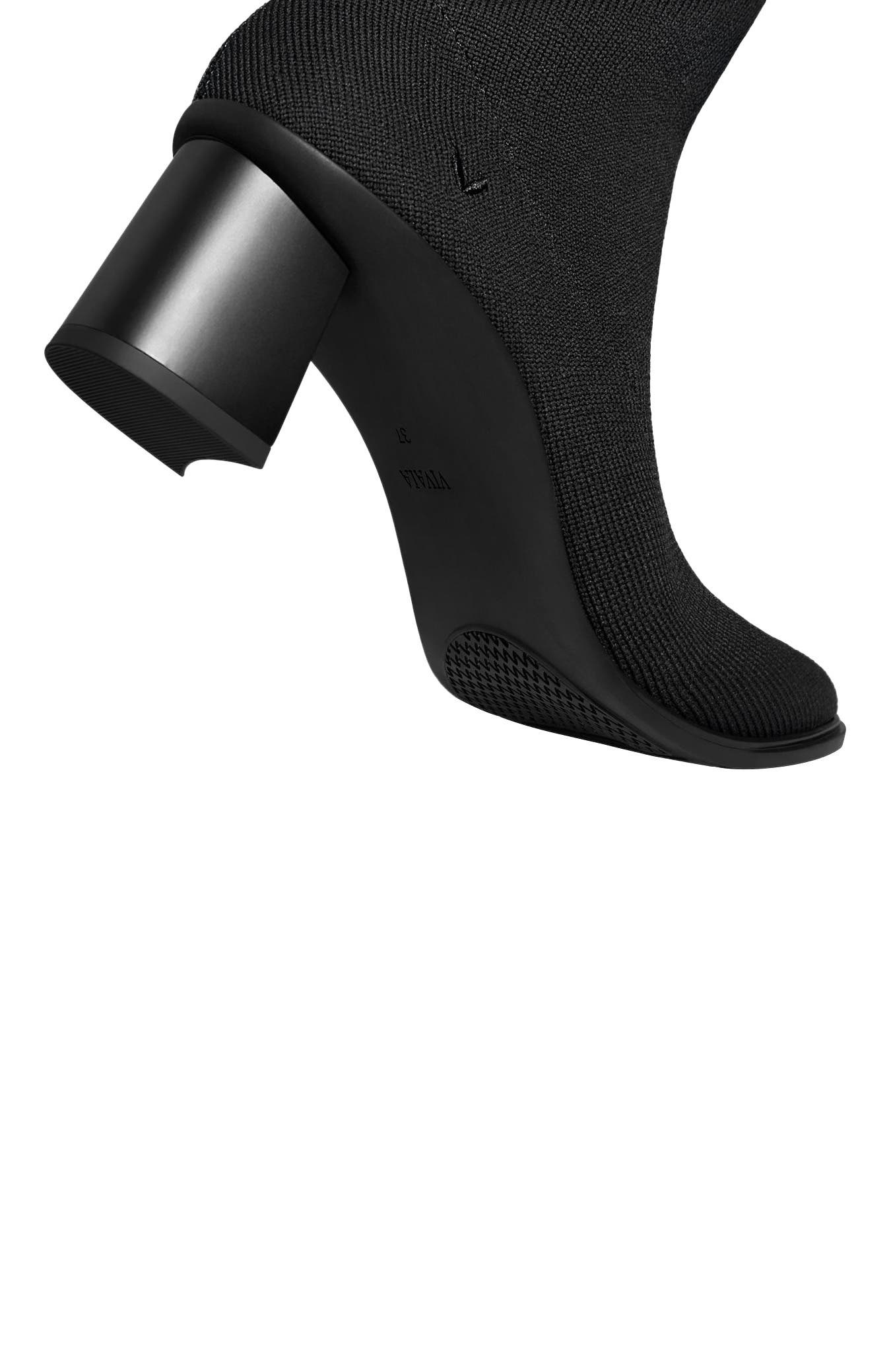 VIVAIA Almond-Toe Running Heel Boots, Alternate, color, Black