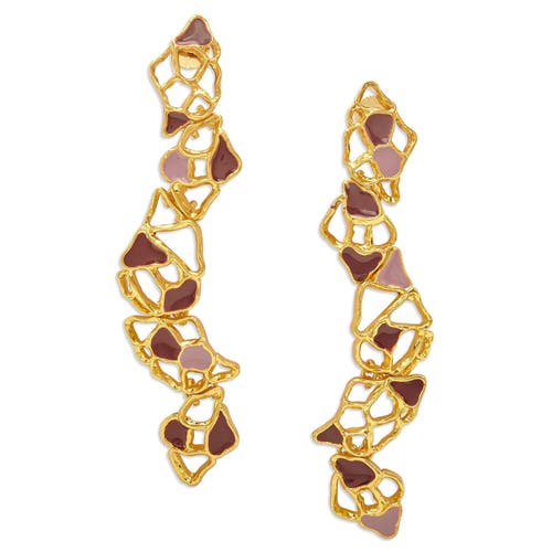 Dhwani Bhansal Gaia Drop Earrings In Gold Plated