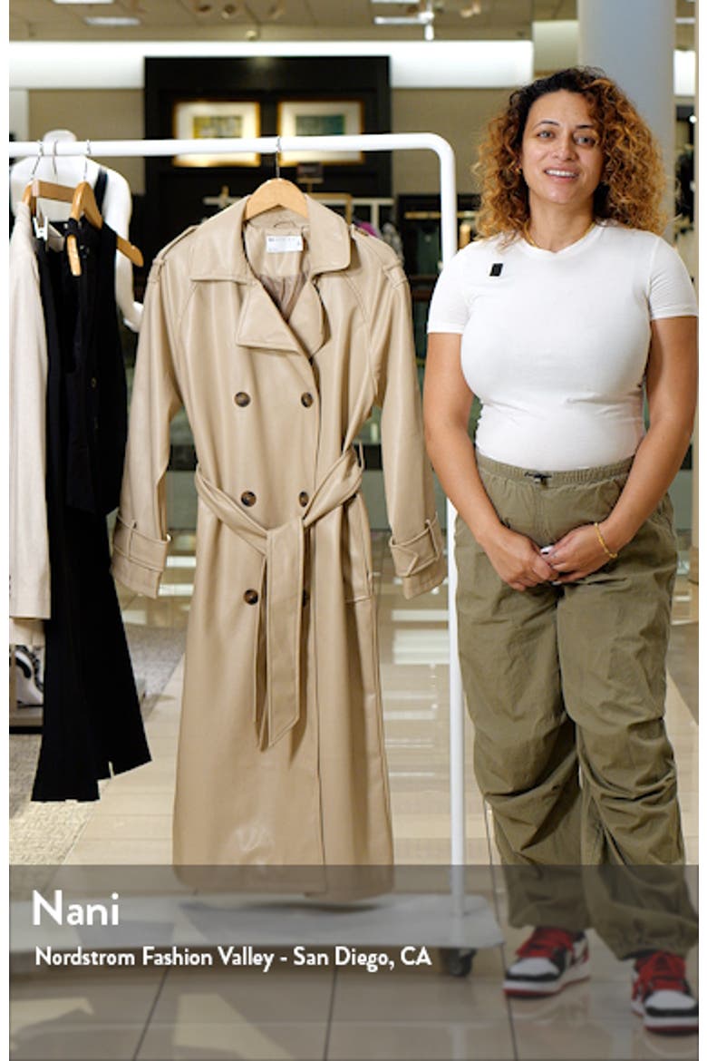 Faux Leather Trench Coat video