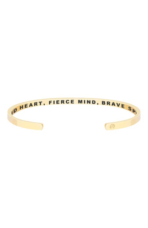 Kind Heart, Fierce Mind, Brave Spirit bracelet