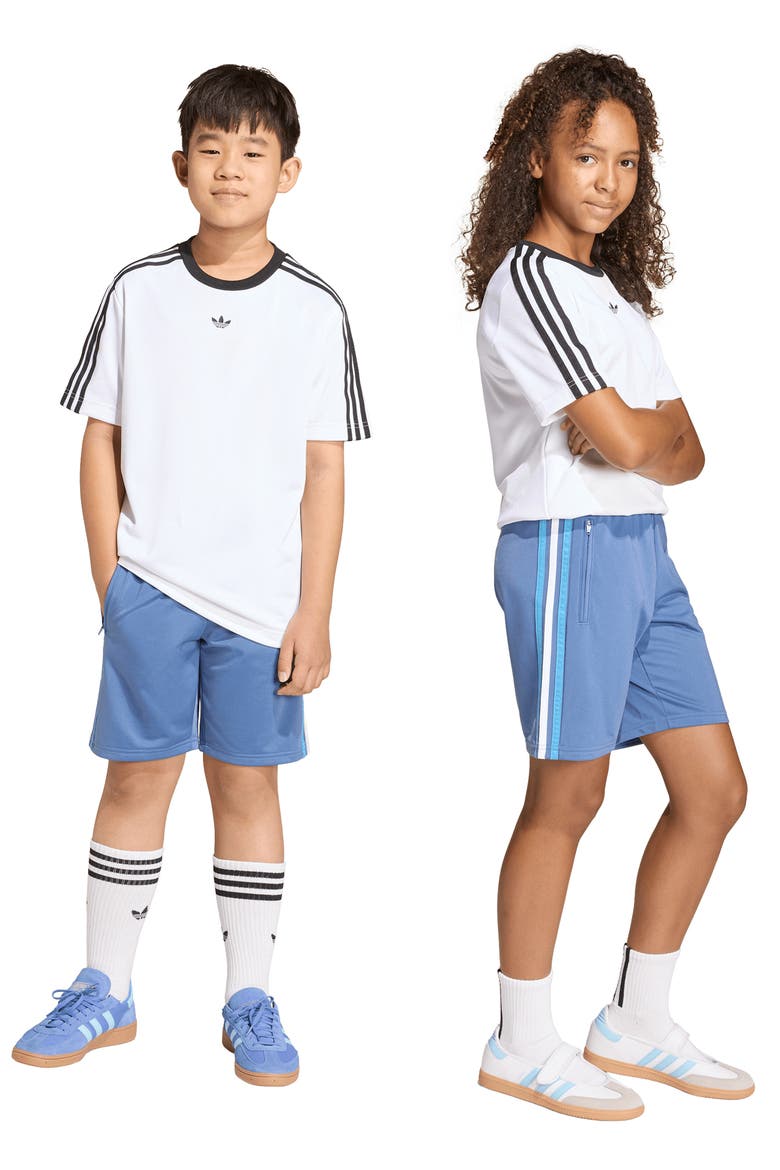 Kids' Firebird Track Shorts, Alternate, color, CREW BLUE/ LIGHT FOOTBALL GOLD
