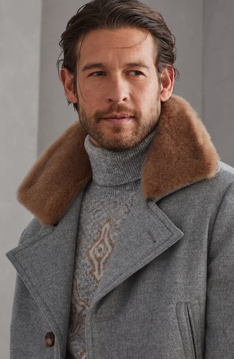 Brunello Cucinelli Cashmere beaver coat, Alternate, color, 