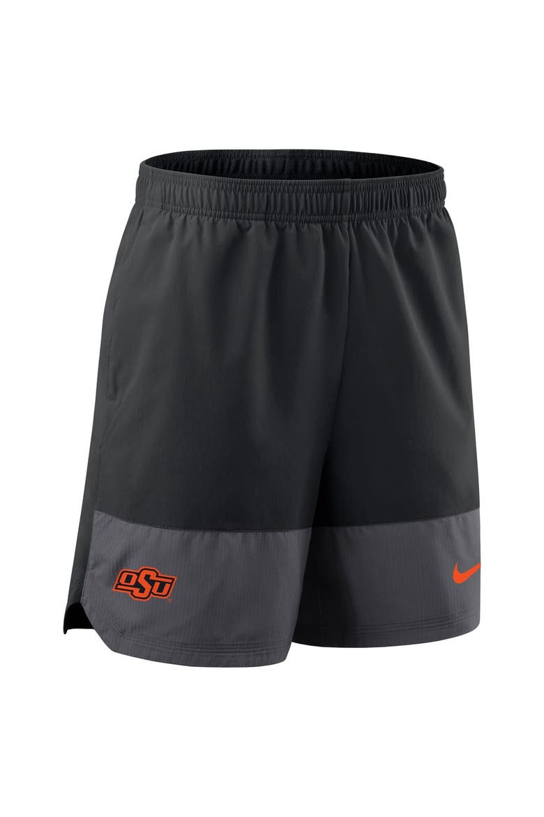 Men's Nike Black Oklahoma State Cowboys 2025 Sideline Performance Shorts, Alternate, color, Black