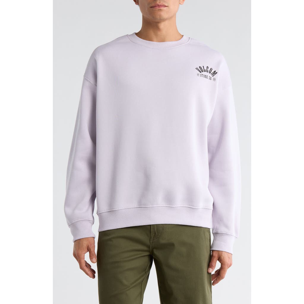 Volcom Round About Crew Sweater In White