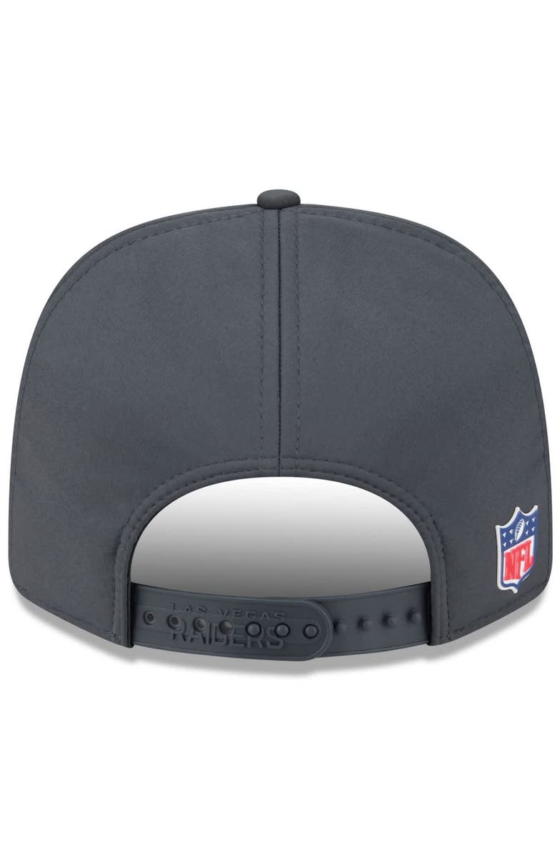 New Era Men's New Era Charcoal Las Vegas Raiders 2025 Sideline Cold Weather 9SEVENTY Adjustable Hat, Alternate, color, Charcoal