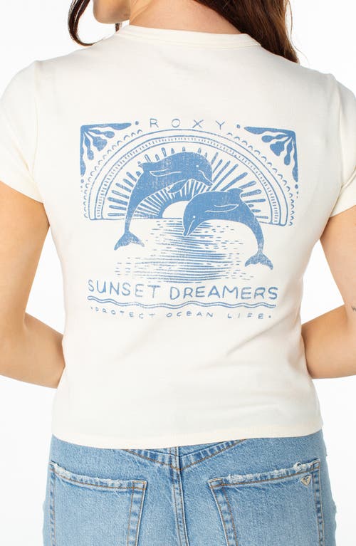 Roxy Sunset Dreams '90s Baby T-shirt In White