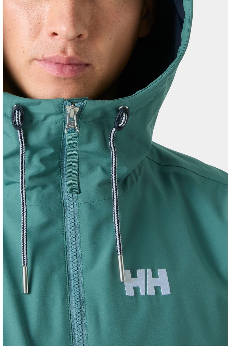 Sandoy Waterproof Rain Jacket, Alternate, color, OPAL GREEN