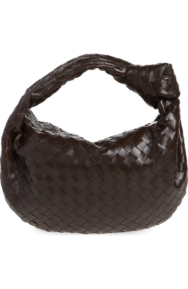 Bottega Veneta Teen Jodie Intrecciato Leather Hobo, Alternate, color, 2132 Fondant-Gold