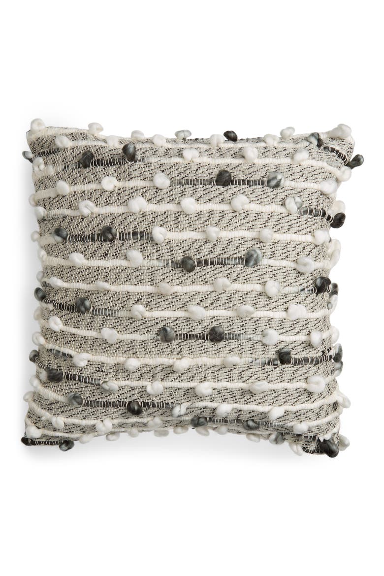 Textured Accent Pillow, Main, color, GREY STORM MULTI
