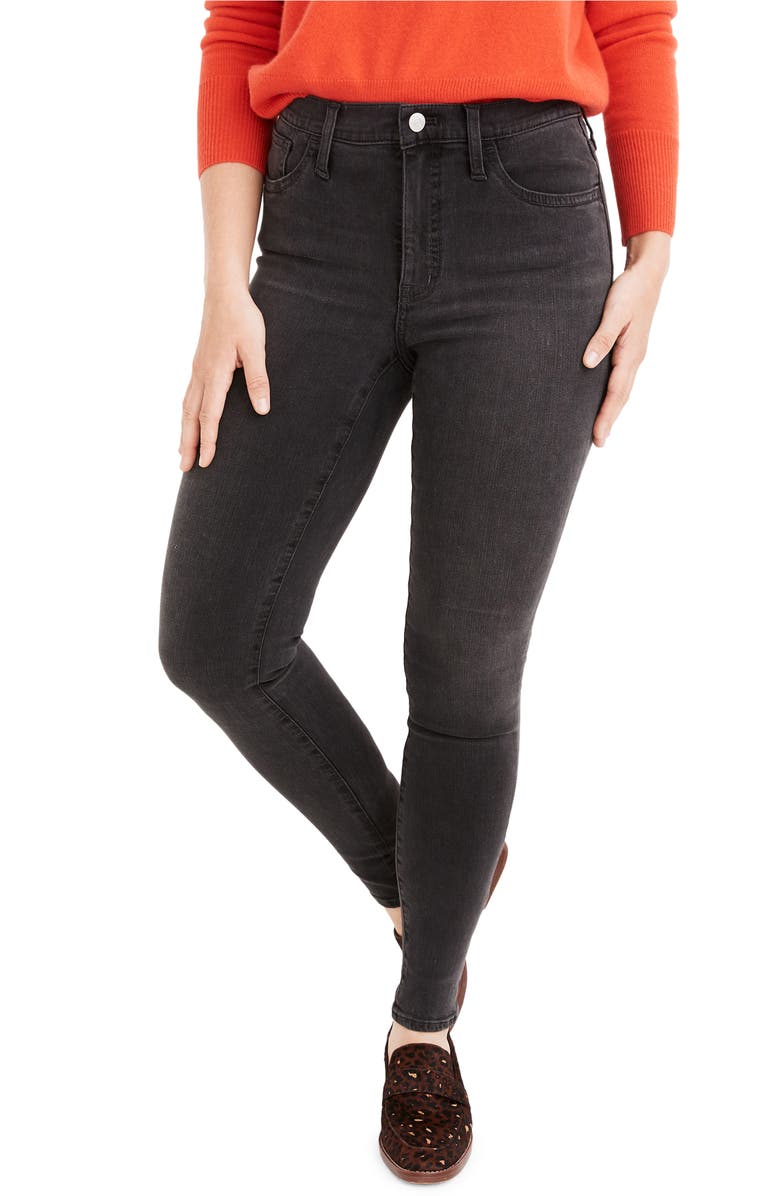 Madewell Curvy High Waist Ankle Skinny Jeans, Main, color,