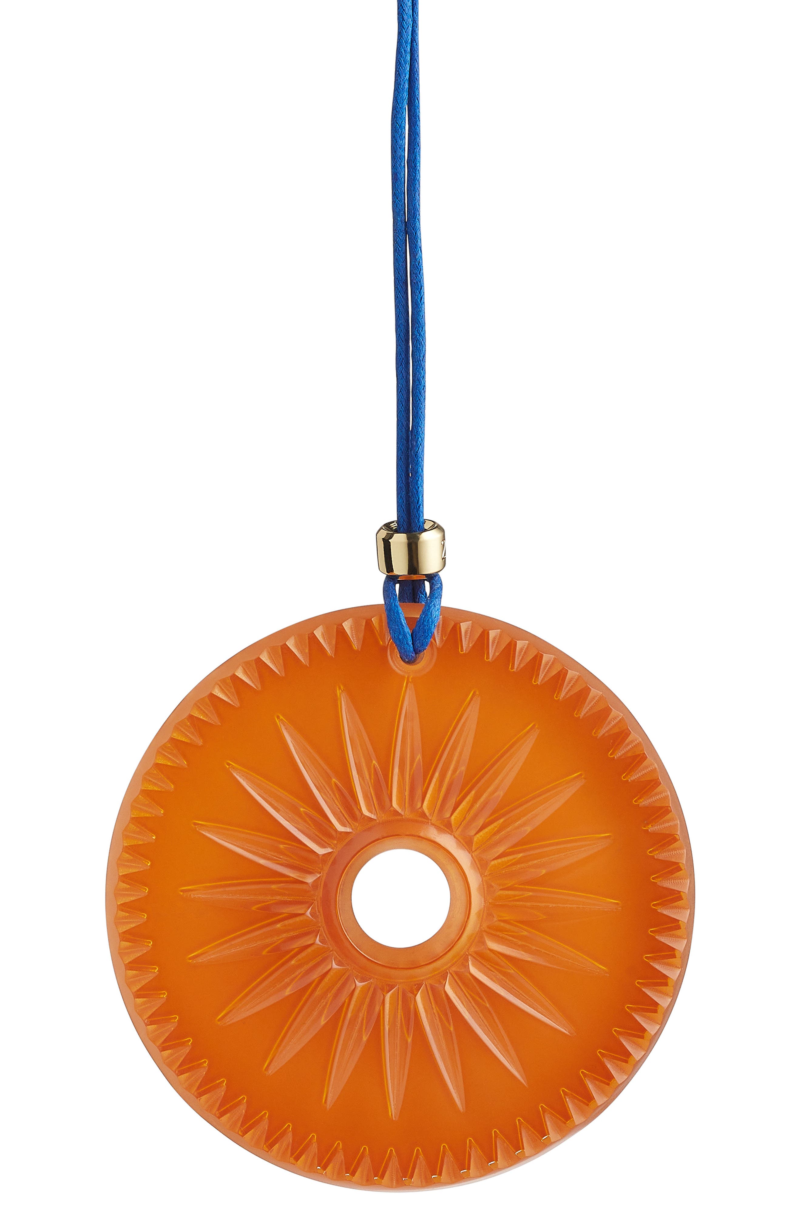Waterford New Year Firework Disc Ornament in Orange 
