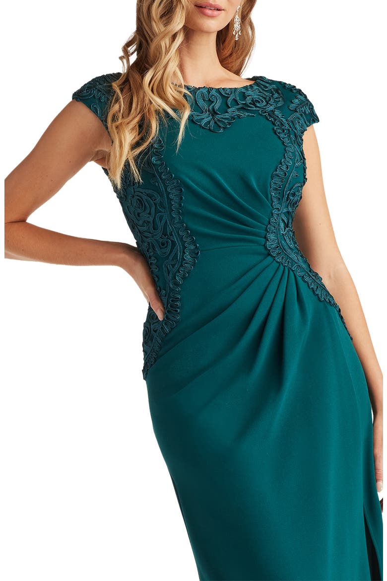 Side Ribbon Gown, Alternate, color, TEA LEAF