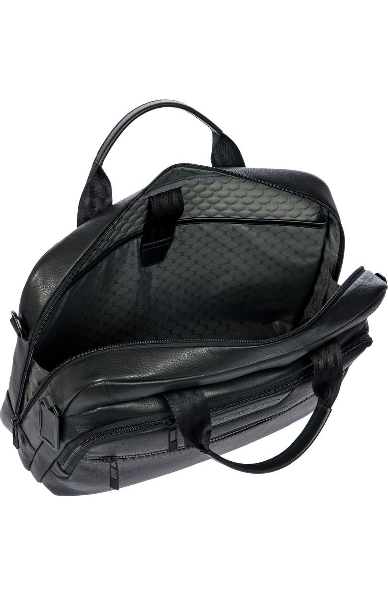 Porsche Design by Bric's Roadster Leather EVO Briefcase, Alternate, color, Black