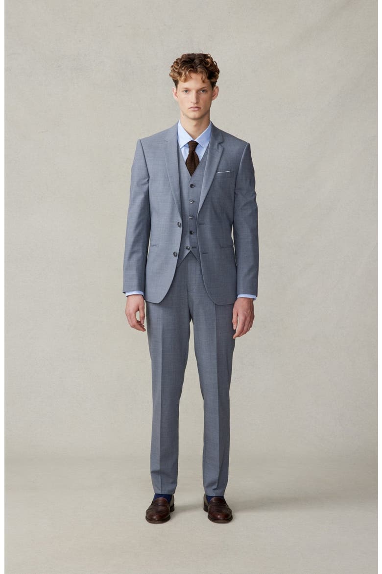 Essential Suit Vest, Alternate, color, Slate Grey - Long