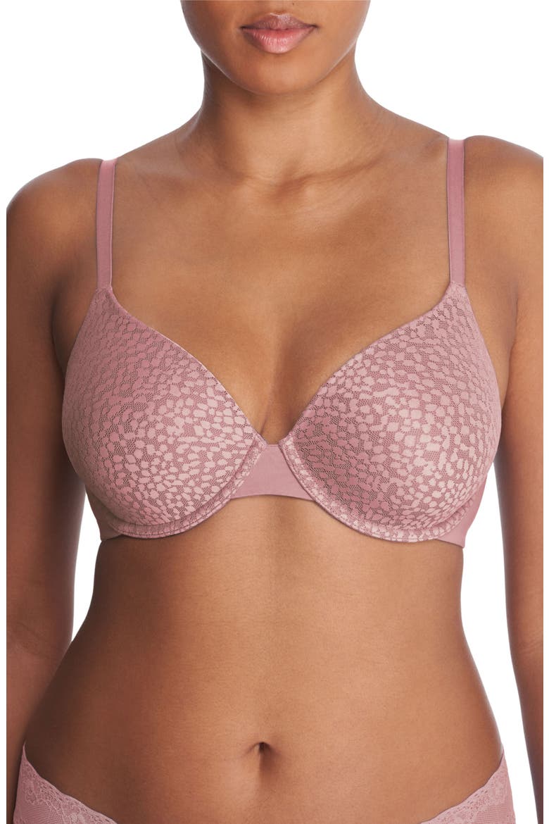Comfort Evolution Full Fit Memory Foam Covertible Bra, Main, color, Ash Rose