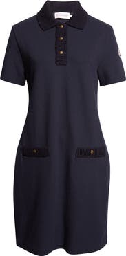 Moncler Cotton Piqué Polo Minidress