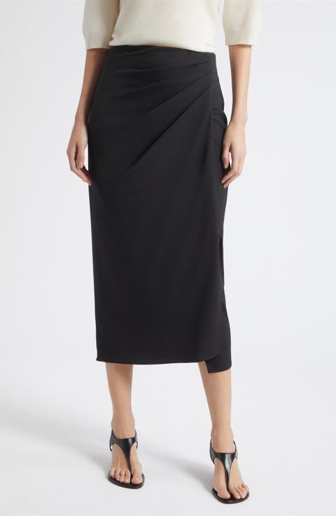 Zampa Virgin Wool Midi Skirt