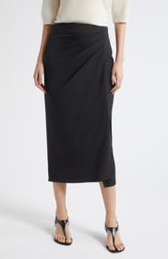 MARELLA Zampa Virgin Wool Midi Skirt