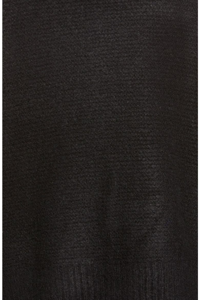 Boxy Turtleneck Sweater, Alternate, color, BLACK