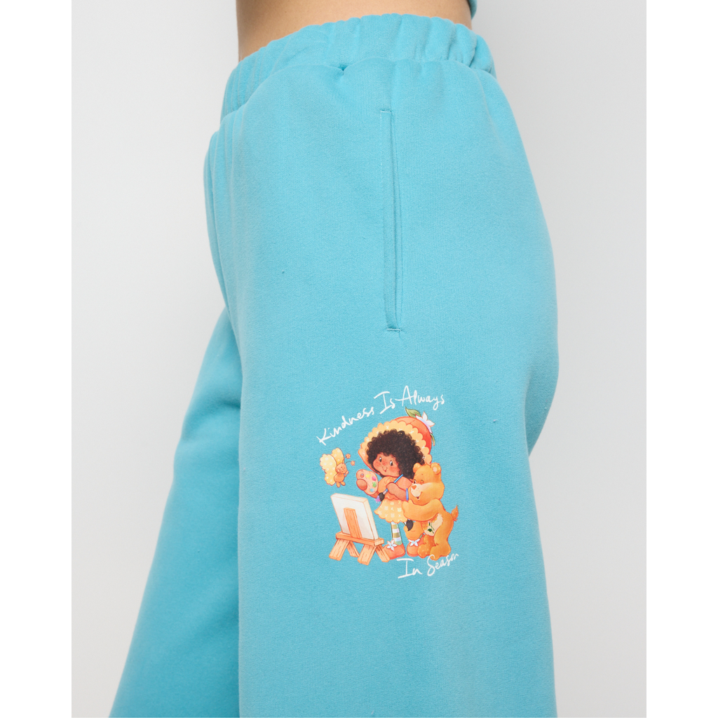 Samii Ryan Kindness Season Oversized Tee In Washed Blue