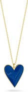 SPHERA MILANO 14K Gold Plated Sterling Silver Heart Pendant Necklace