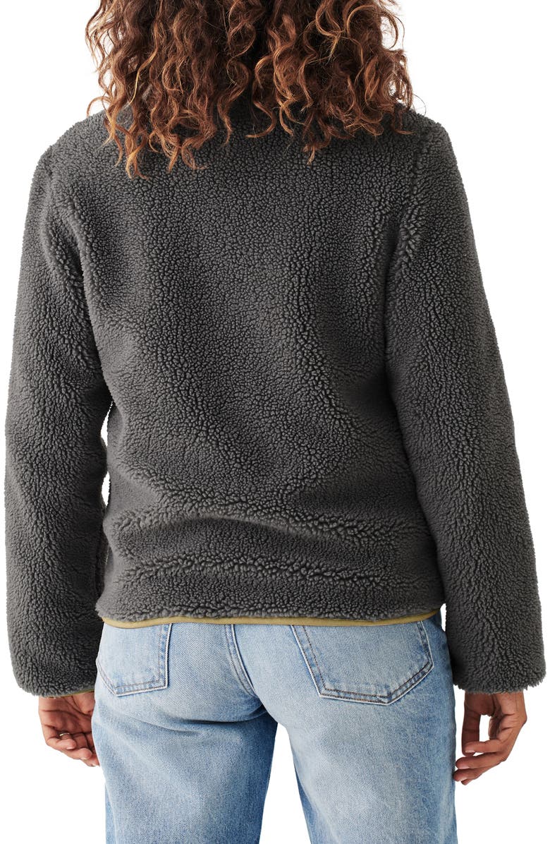 Faherty Ashbury High Pile Fleece Recycled Polyester Jacket, Alternate, color, 