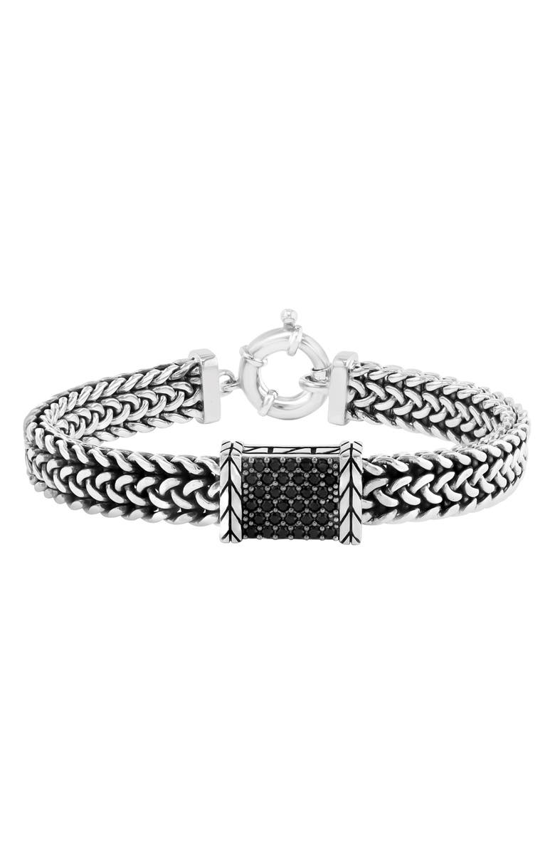 EFFY Sterling Silver Black Spinel Bracelet, Main, color, 