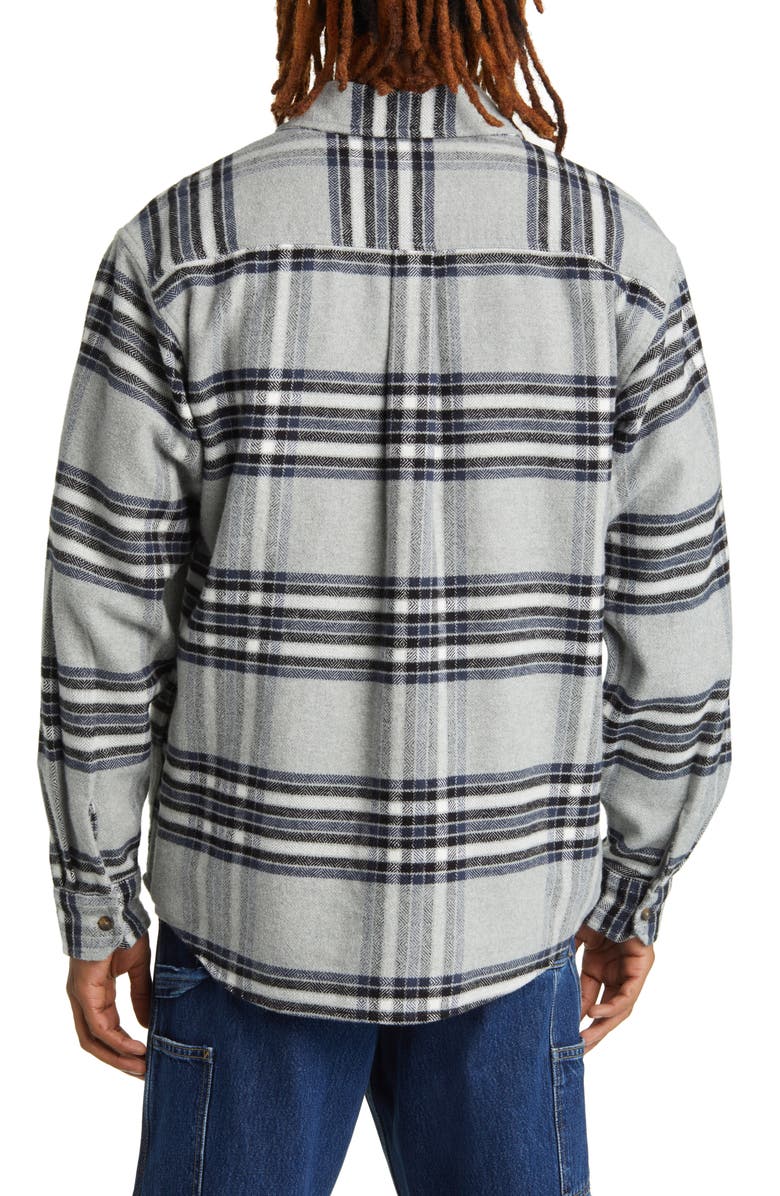 Carhartt Work In Progress Hawkins Plaid Cotton Herringbone Button-Up Shirt, Alternate, color, 