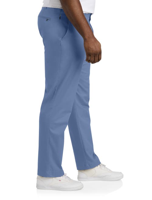 Oak Hill By Dxl Big & Tall Straight-fit Tech Pants In Country Blue Heather
