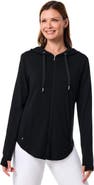 Coolibar Women's LumaLeo Zip-Up Hoodie, UPF 50+ Sun Protection